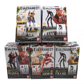 BANDAI（バンダイ）フィギュア 01.02.07欠品 EVA-FRAME01 6種セット 食玩　※現状販売品