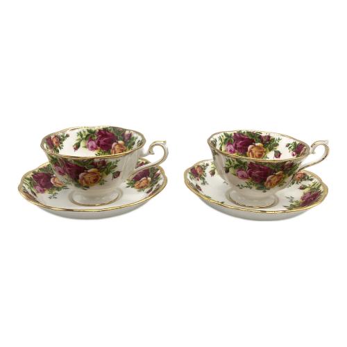 ROYAL ALBERT (ロイヤルアルバート) カップ&ソーサー オールドカントリーローズ 2Pセット