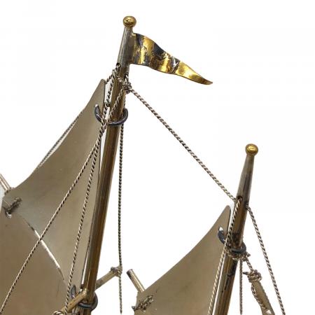 銀製　船　オブジェ　置物　TAKEHIKO Japanese Silver Treasure Ship by Takehiko ~ Vintage 10