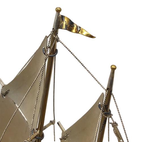 TAKEHIKO（タケヒコ）武比古作　船 置物 銀製 985