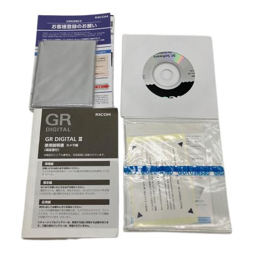 RICOH (リコー) コンパクトデジタルカメラ GR DIGITAL Ⅲ 1040万画素(総画素) 1/1.7型CCD 専用電池 00150174