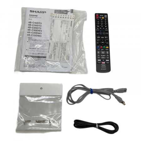 SHARP 4K BDレコーダー　型番4B-C20DW3 2021年度製 SHARP 4K BDレコーダー 型番4B-C20DW3 2021年度製 SHARP