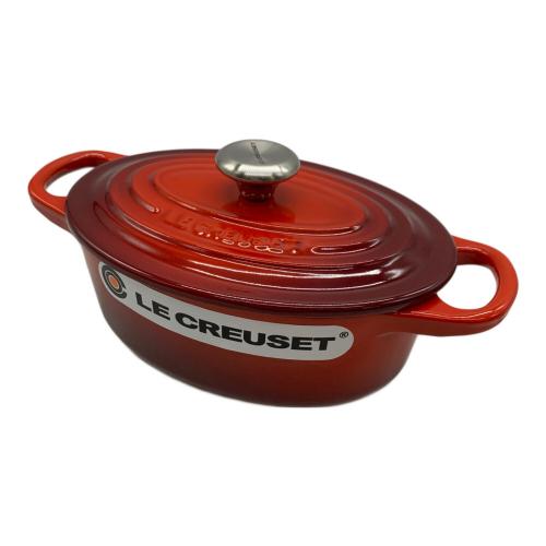 LE CREUSET (ルクルーゼ) 楕円両手鍋 24278 ① レッド