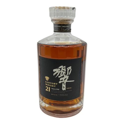 SUNTORY サントリー ジャパニーズウィスキー シリアル：156632 700ml  響 21年 向獅子マーク 裏ゴールドラベル 未開封