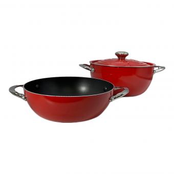 MEYER (マイヤー) 両手鍋セット レッド