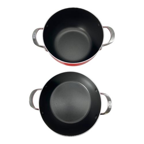 MEYER (マイヤー) 両手鍋セット レッド