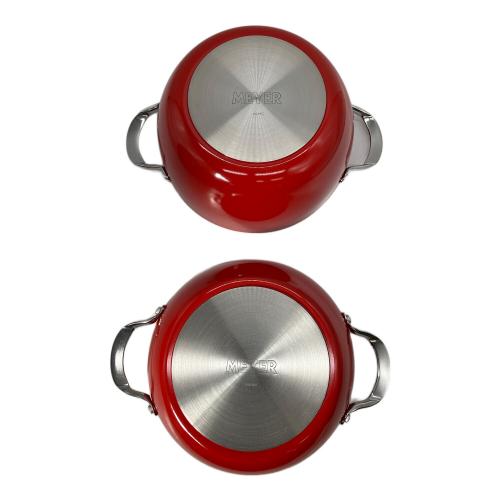 MEYER (マイヤー) 両手鍋セット レッド