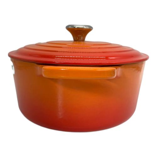 LE CREUSET (ルクルーゼ) 両手鍋 SIZE 22cm ココット・ロンド