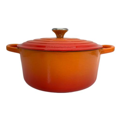 LE CREUSET (ルクルーゼ) 両手鍋 SIZE 22cm ココット・ロンド