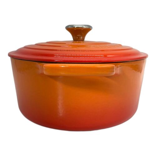 LE CREUSET (ルクルーゼ) 両手鍋 SIZE 22cm ココット・ロンド