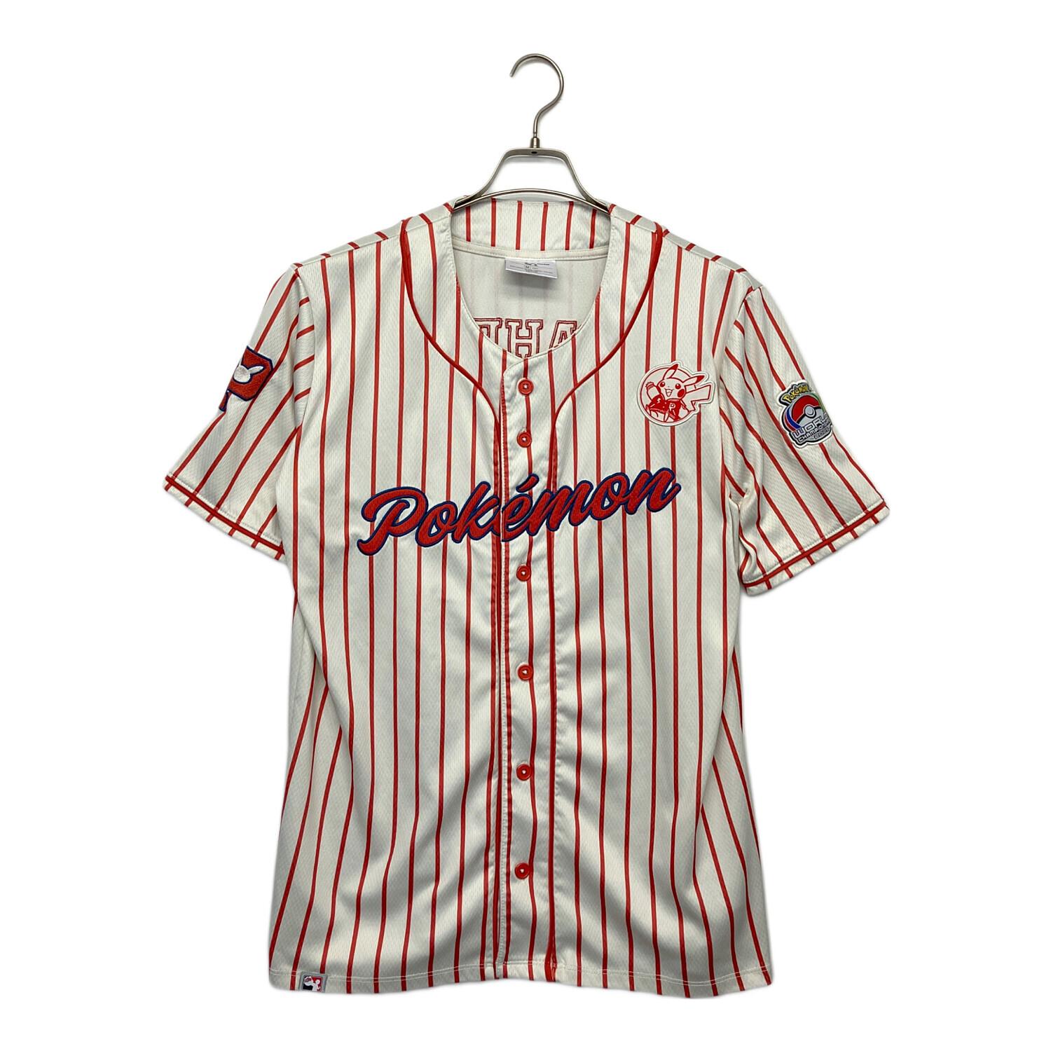 WCS2025 アナハイム ポケモン ポケットモンスター ベースボールシャツ ポケットモンスター アナハイム限定 ベースボールシャツ メンズ SIZE M