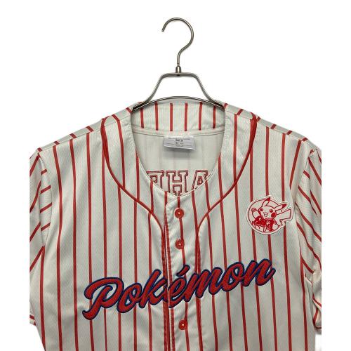 ポケットモンスター アナハイム限定 ベースボールシャツ メンズ SIZE M オレンジ