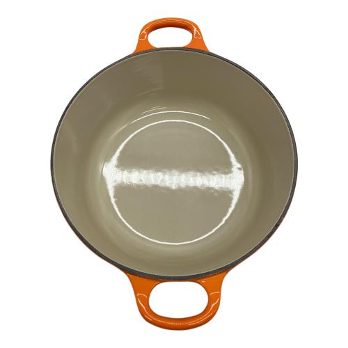 LE CREUSET (ルクルーゼ) 鍋 2501-20 SIZE 20cm オレンジ ココット・ロンド