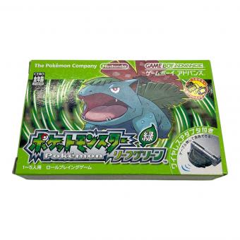ニンテンドー　ポケットモンスター　リーフグリーン (ワイヤレスアダプタ同梱) ゲームボーイアドバンス用ソフト CERO A (全年齢対象)