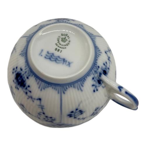 ROYAL COPENHAGEN (ロイヤル・コペンハーゲン) カップ&ソーサー 081 ブルーフルーテッド・ハーフレース