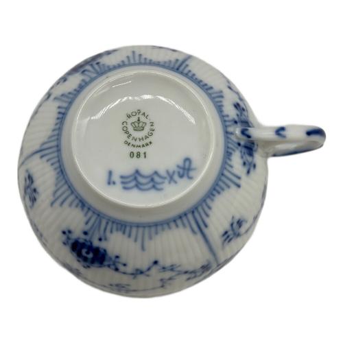 ROYAL COPENHAGEN (ロイヤル・コペンハーゲン) カップ&ソーサー 081 ブルーフルーテッド・ハーフレース