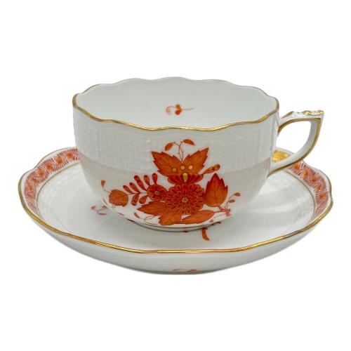 Herend (ヘレンド) ティカップ&ソーサー アポニーオレンジ