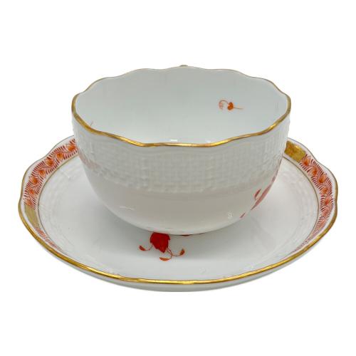 Herend (ヘレンド) ティカップ&ソーサー アポニーオレンジ