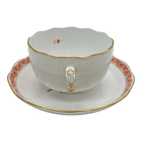 Herend (ヘレンド) ティカップ&ソーサー アポニーオレンジ