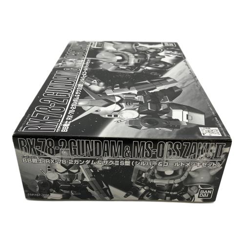BANDAI (バンダイ) BB戦士 RX-78-2ガンダム＆ザクIIS型(シルバー＆ゴールドメッキセット) バンダイミュージアム限定 ガンプラ