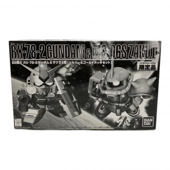 BANDAI (バンダイ) BB戦士 RX-78-2ガンダム＆ザクIIS型(シルバー＆ゴールドメッキセット) バンダイミュージアム限定 ガンプラ .
