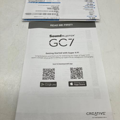 CREATIVE soundblaster GC7 通電確認のみ
