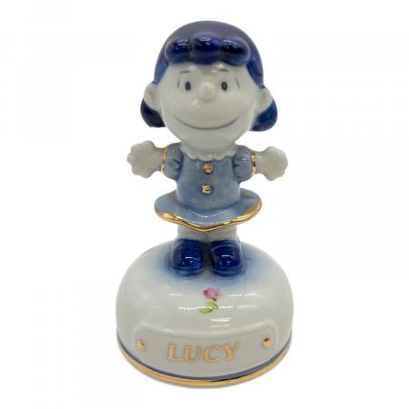 Peanuts スヌーピー ルーシー オルゴール フィギュア　レア　レトロ SNOOPY (スヌーピー) 陶器 オルゴール LUCY（ルーシー） ラッキー