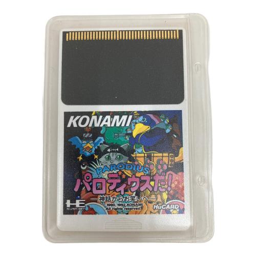 HuCARD (ヒューカード) パロ ディウスだ！神話からお笑いへ PCエンジン用ソフト