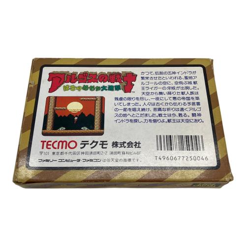 TECMO (テクモ) アルゴスの戦士 はちゃめちゃ大進撃 ファミコン用ソフト -