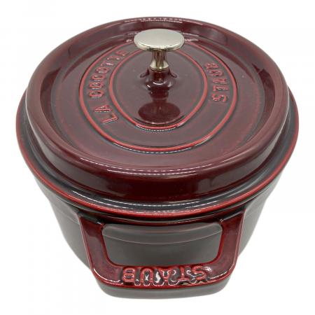 STAUB ピコココットオーバル24cmレッド Staub (ストウブ) ピコ・ココット・オーバル SIZE 27cm レッド