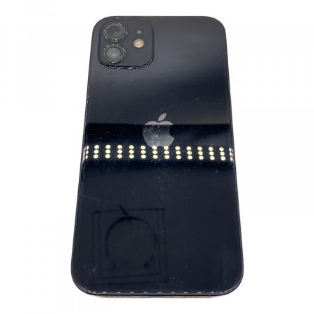 Apple iPhone 12 ブラック 本体 外カメブレる時あり Apple (アップル) iPhone12 MGJ03J/A ＊外カメラ部分キズ・ハゲ有
