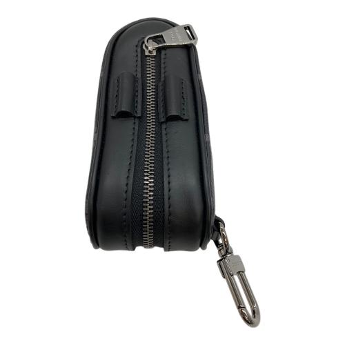 LOUIS VUITTON (ルイ ヴィトン) ゴルフボールポーチ GI0344 NFC反応有 ブラック