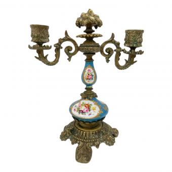 キャンドルホルダー 緑錆有 本体のみ