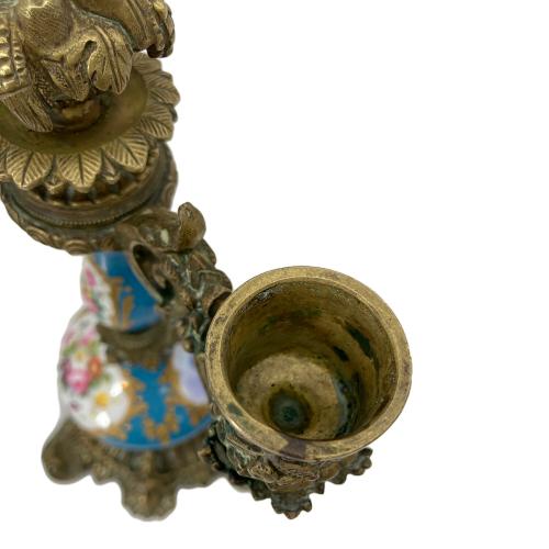 キャンドルホルダー 緑錆有 本体のみ