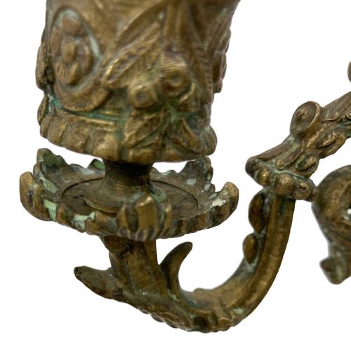 キャンドルホルダー 緑錆有 本体のみ