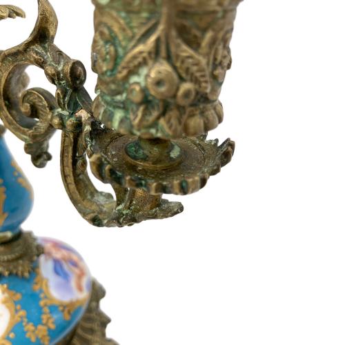 キャンドルホルダー 緑錆有 本体のみ