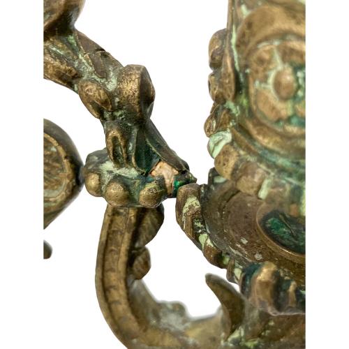 キャンドルホルダー 緑錆有 本体のみ