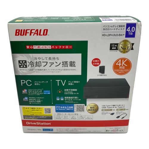 BUFFALO (バッファロー) 外付ケハードディスク HD-LDF4.0U3-BA 4TB