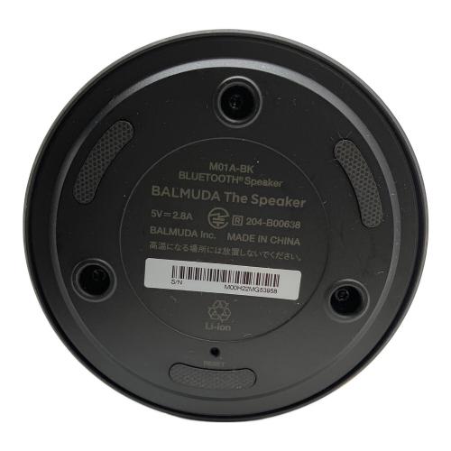 BALMUDA (バルミューダ) Bluetooth対応スピーカー M01A-BK 本体のみM00H22MG53958