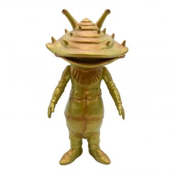 BANDAI　バンダイ　ウルトラ怪獣シリーズ (ウルトラカイジュウシリーズ) カネゴン ゴールドカラー ソフビフィギュア 足裏1983