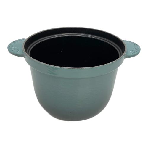 LE CREUSET (ルクルーゼ) ココット・エブリィ18 インナーリッド付 オーシャン