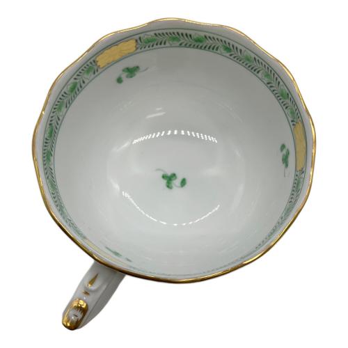 Herend (ヘレンド) カップ アポニーグリーン インドの華