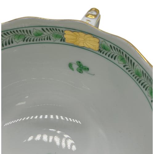 Herend (ヘレンド) カップ アポニーグリーン インドの華