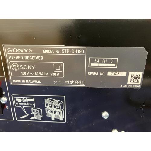 SONY (ソニー) ステレオアンプ STR-DH190