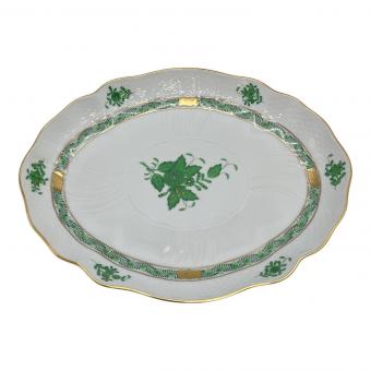 Herend (ヘレンド) オーバルディッシュ アポニーグリーン