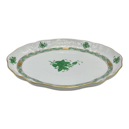 Herend (ヘレンド) オーバルディッシュ アポニーグリーン