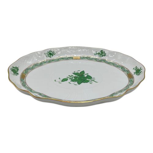 Herend (ヘレンド) オーバルディッシュ アポニーグリーン
