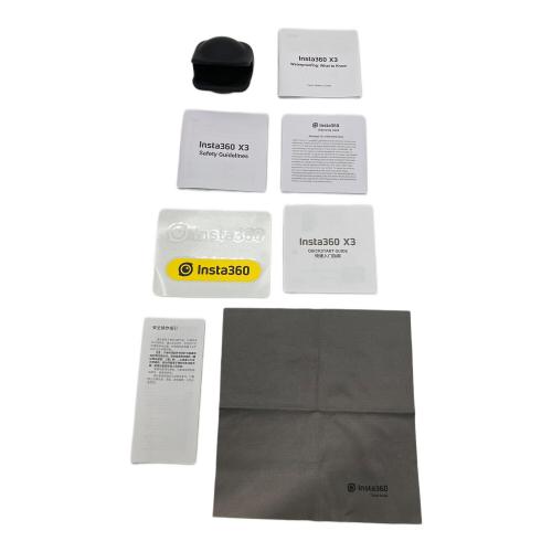 insta360 X3 (インスタサンロクマル) アクションカメラ CINSAAQ/B ＊付属ハンドルベタつき有