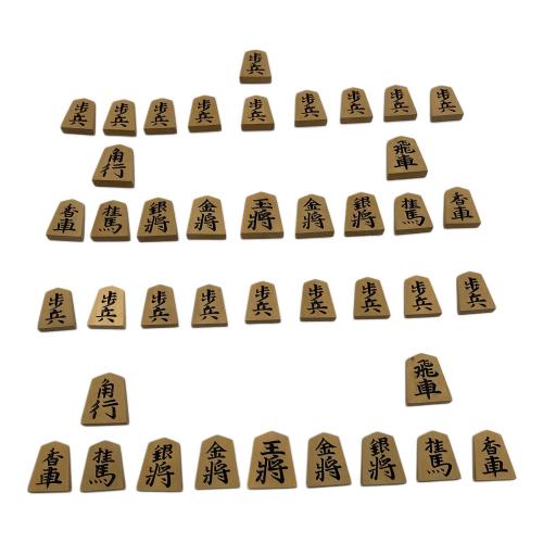 光壱作 将棋駒 黄楊上彫