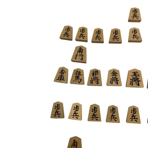 光壱作 将棋駒 黄楊上彫